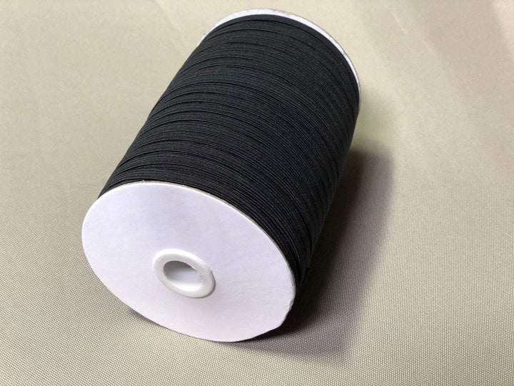 Bartact Braided Elastic 1/4" Black - Bull Strap