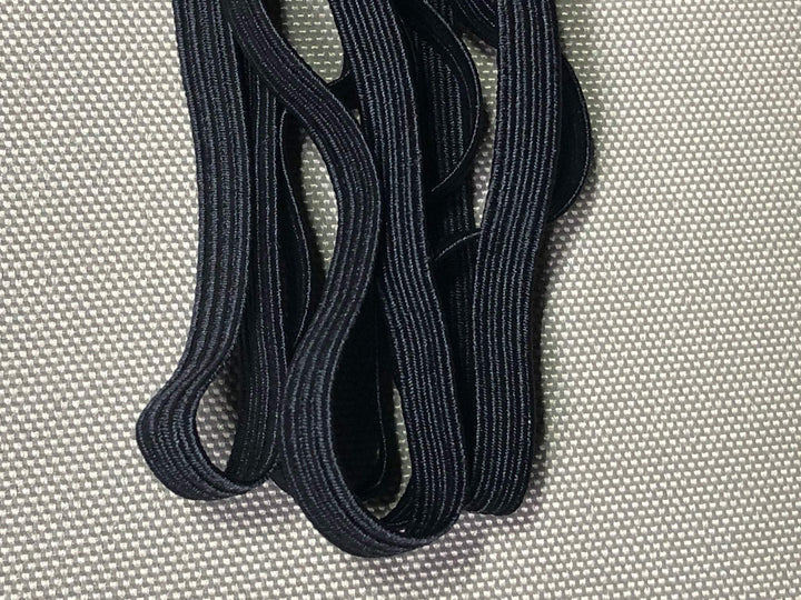 Bartact Braided Elastic 1/4" Black - Bull Strap