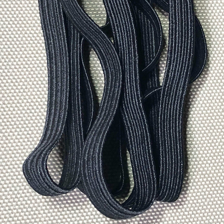 Bartact Braided Elastic 1/4" Black - Bull Strap