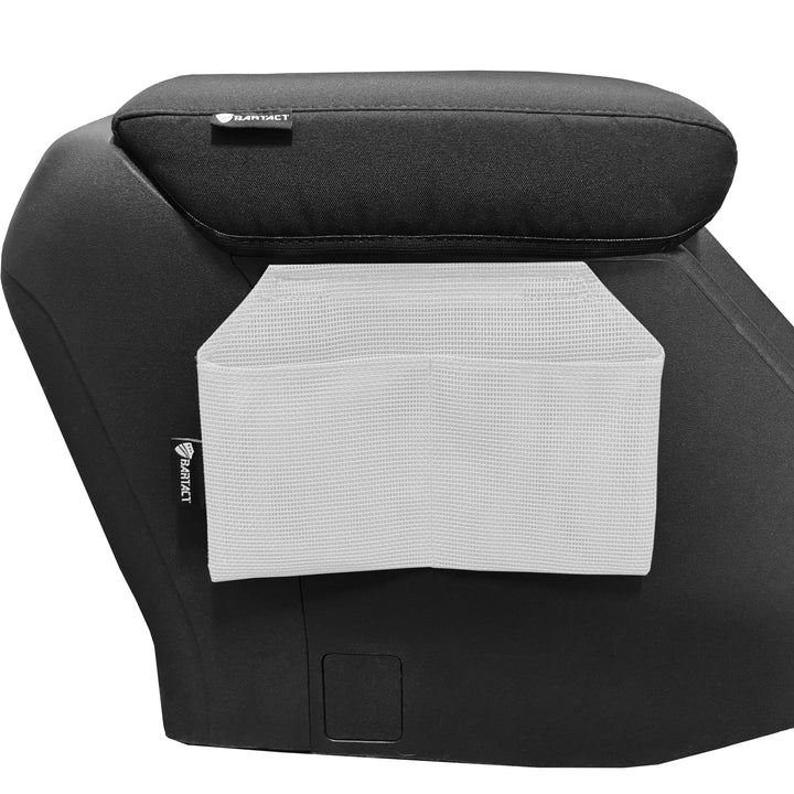 Bronco Accessories Console Lid Organizer Pouch for Ford Bronco 2021 2022 2023 Center Console Driver or Passenger Side Bartact (Pat Pending) - Bull Strap