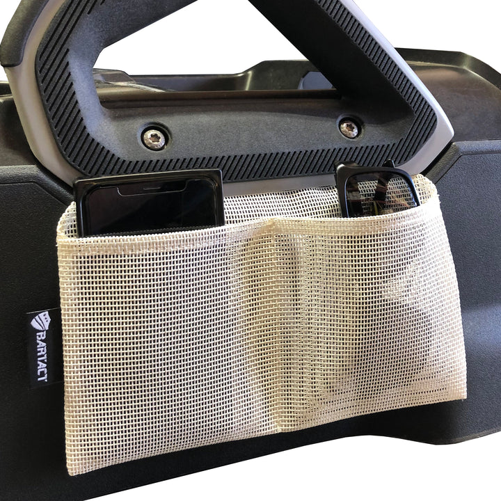 Bronco Accessories Console Organizer Pouch for Ford Bronco 2021 2022 2023 Center Console Passenger Side Lower Area Bartact (Pat Pending) - Bull Strap