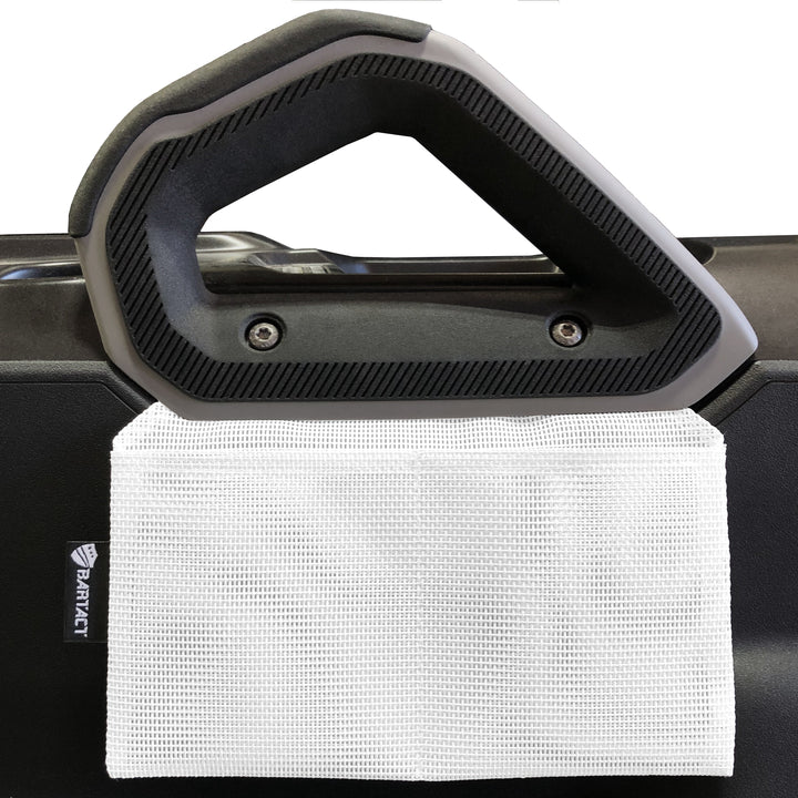 Bronco Accessories Console Organizer Pouch for Ford Bronco 2021 2022 2023 Center Console Passenger Side Lower Area Bartact (Pat Pending) - Bull Strap