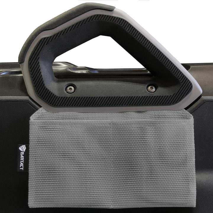 Bronco Accessories Console Organizer Pouch for Ford Bronco 2021 2022 2023 Center Console Passenger Side Lower Area Bartact (Pat Pending) - Bull Strap
