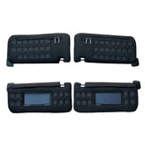 Bronco Accessories Visor Covers w/ MOLLE for Ford Bronco 2021 2022 2023 Full-Size Sun Visor Panel Storage Bartact (Pat Pending) - FRONT PAIR - Bull Strap