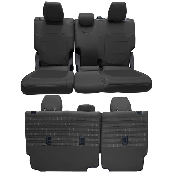 Bronco Bench Seat Covers Tactical for Ford Bronco 2021 2022 2023 Full-Size 4 Door Rear NO Armrest Only Bartact - Bull Strap