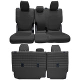 Bronco Bench Seat Covers Tactical for Ford Bronco 2021 2022 2023 Full-Size 4 Door Rear NO Armrest Only Bartact - Bull Strap