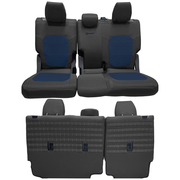 Bronco Bench Seat Covers Tactical for Ford Bronco 2021 2022 2023 Full-Size 4 Door Rear NO Armrest Only Bartact - Bull Strap