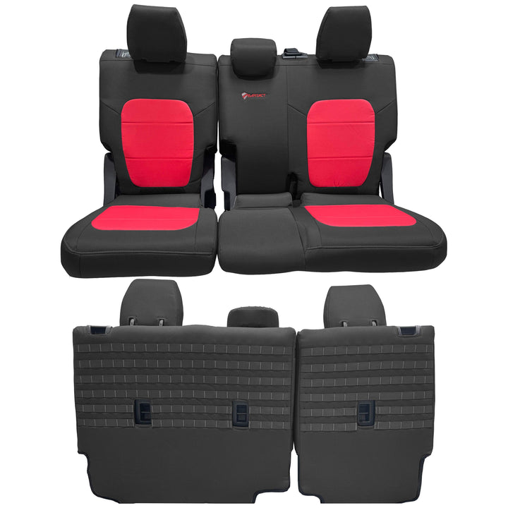 Bronco Bench Seat Covers Tactical for Ford Bronco 2021 2022 2023 Full-Size 4 Door Rear NO Armrest Only Bartact - Bull Strap