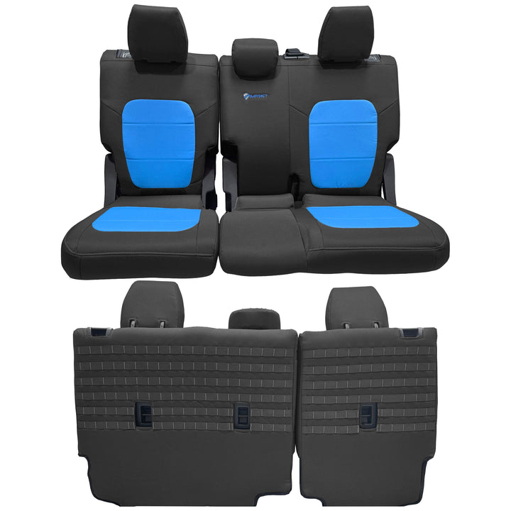 Bronco Bench Seat Covers Tactical for Ford Bronco 2021 2022 2023 Full-Size 4 Door Rear NO Armrest Only Bartact - Bull Strap