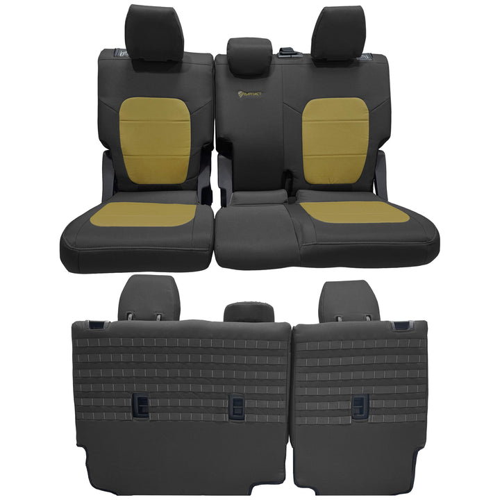 Bronco Bench Seat Covers Tactical for Ford Bronco 2021 2022 2023 Full-Size 4 Door Rear NO Armrest Only Bartact - Bull Strap