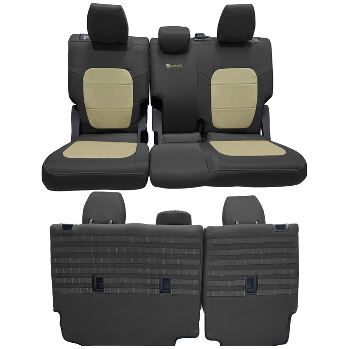 Bronco Bench Seat Covers Tactical for Ford Bronco 2021 2022 2023 Full-Size 4 Door Rear NO Armrest Only Bartact - Bull Strap