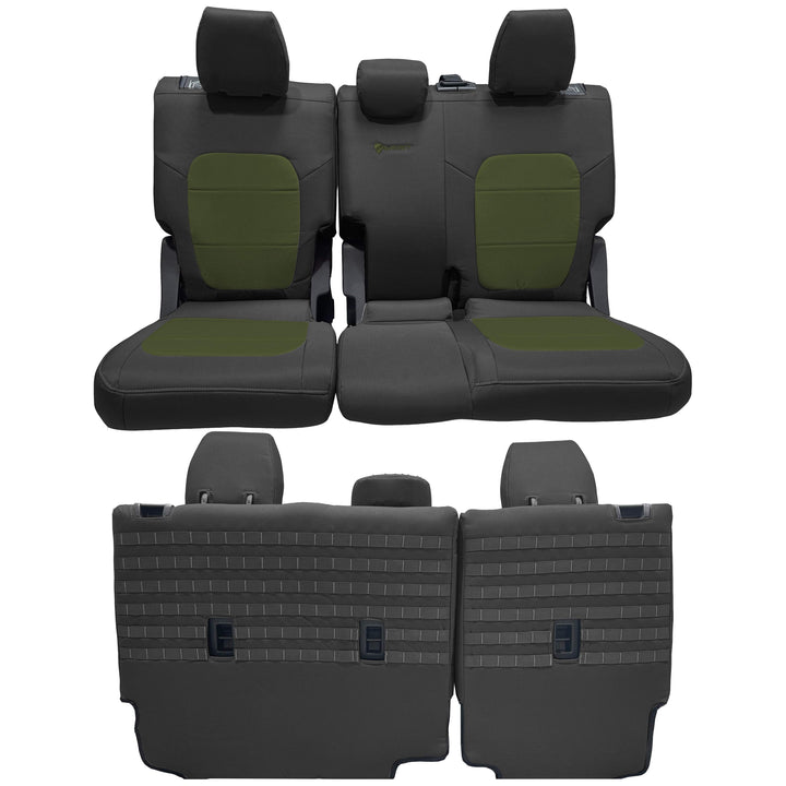 Bronco Bench Seat Covers Tactical for Ford Bronco 2021 2022 2023 Full-Size 4 Door Rear NO Armrest Only Bartact - Bull Strap