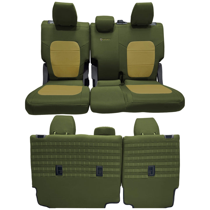 Bronco Bench Seat Covers Tactical for Ford Bronco 2021 2022 2023 Full-Size 4 Door Rear NO Armrest Only Bartact - Bull Strap
