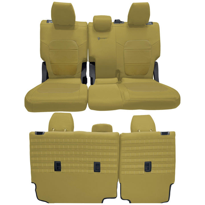 Bronco Bench Seat Covers Tactical for Ford Bronco 2021 2022 2023 Full-Size 4 Door Rear NO Armrest Only Bartact - Bull Strap