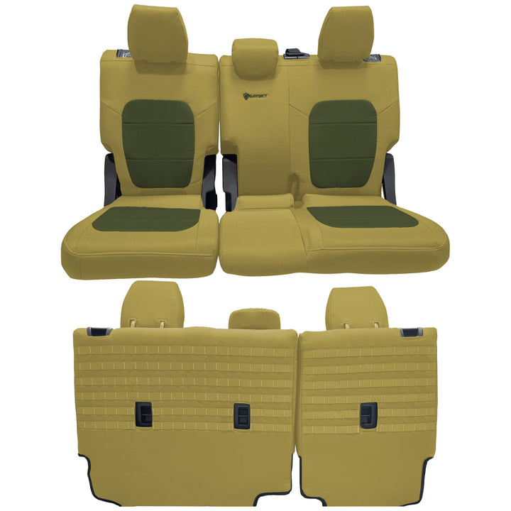 Bronco Bench Seat Covers Tactical for Ford Bronco 2021 2022 2023 Full-Size 4 Door Rear NO Armrest Only Bartact - Bull Strap