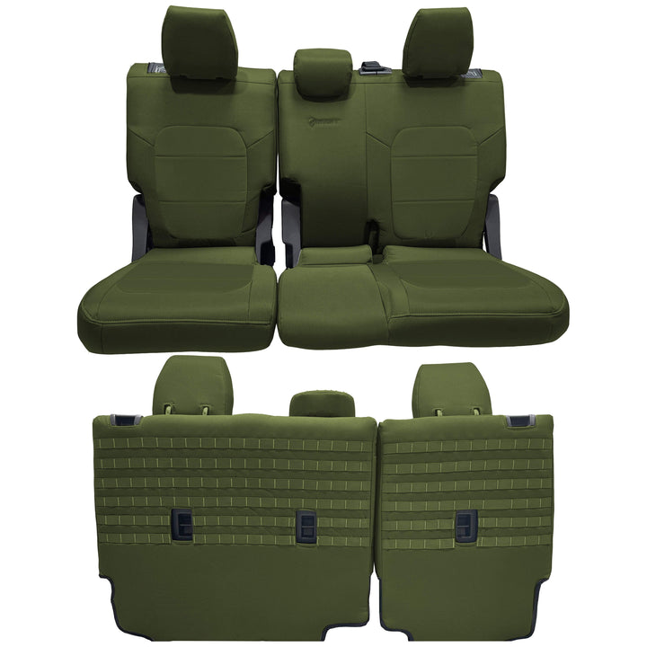 Bronco Bench Seat Covers Tactical for Ford Bronco 2021 2022 2023 Full-Size 4 Door Rear NO Armrest Only Bartact - Bull Strap