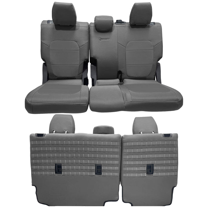 Bronco Bench Seat Covers Tactical for Ford Bronco 2021 2022 2023 Full-Size 4 Door Rear NO Armrest Only Bartact - Bull Strap