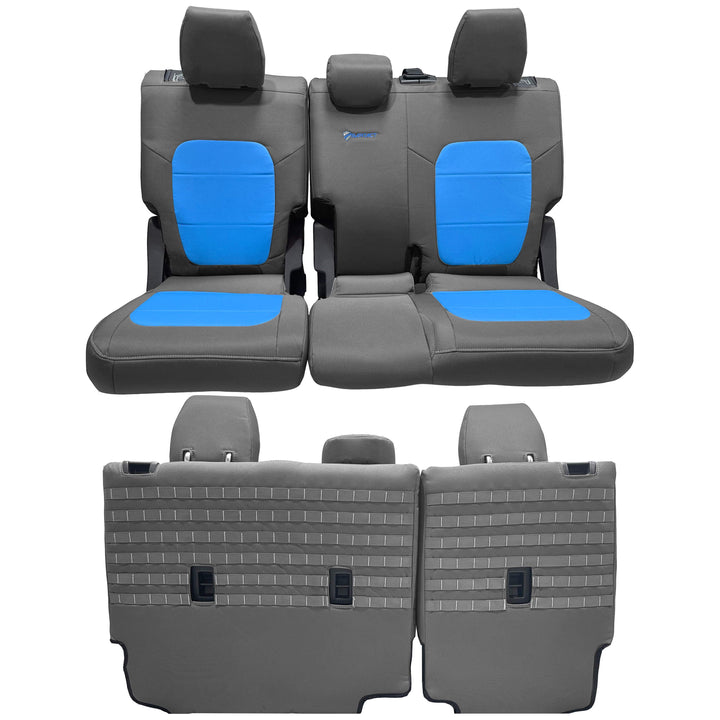 Bronco Bench Seat Covers Tactical for Ford Bronco 2021 2022 2023 Full-Size 4 Door Rear NO Armrest Only Bartact - Bull Strap