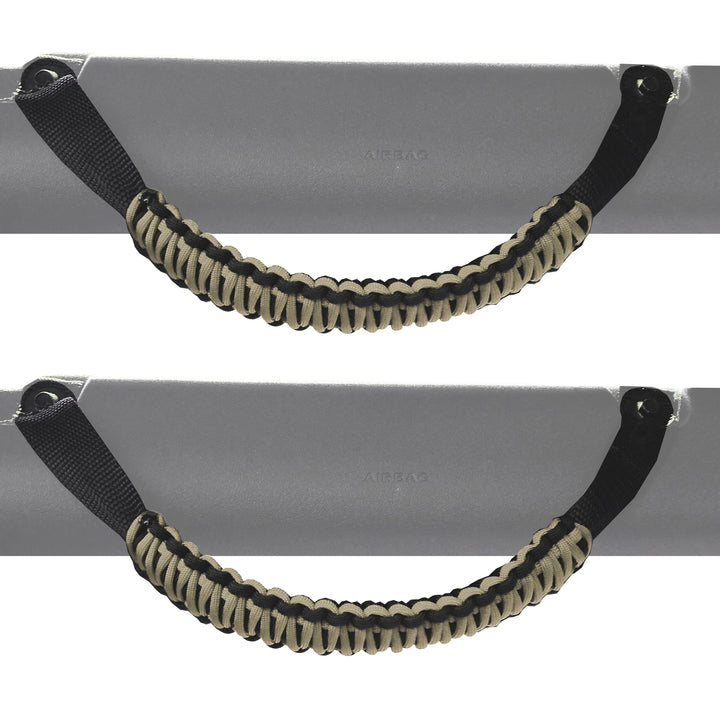 Bronco Paracord Grab Handles Custom for Ford Bronco Full-Size 2021 2022 2023 (Pair of 2) Bartact - Bull Strap