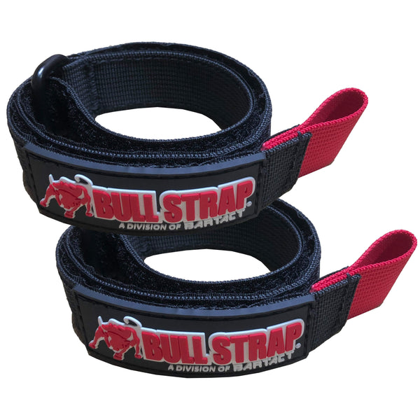 Bull Strap 1" Adjustable Bull Wrap Utility Strap w/ Hook & Loop, PALS / MOLLE Compatible - Tie (Pair of 2), Bull Strap by Bartact - Bull Strap