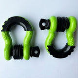 Bull Strap 3/4" 5T D-Ring Shackle Kit w/ Isolators & Washers - qty 2 - Bull Strap