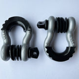 Bull Strap 3/4" 5T D-Ring Shackle Kit w/ Isolators & Washers - qty 2 - Bull Strap