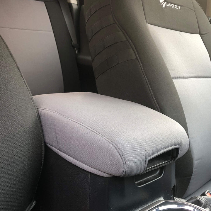 Console Cover for Toyota Tacoma 2016-22 (Standard and TRD) Padded by Bartact - Bull Strap