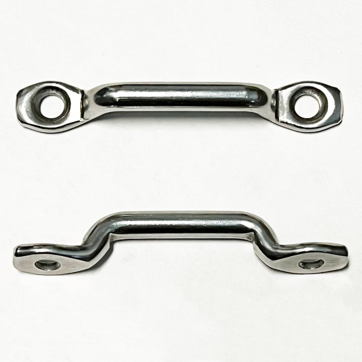 Door Limiting Strap Stainless Steel Footman Loops Brackets (pair of 2) compatible with Jeep Wrangler 1976-06 CJ, YJ, TJ | Bartact - Bull Strap
