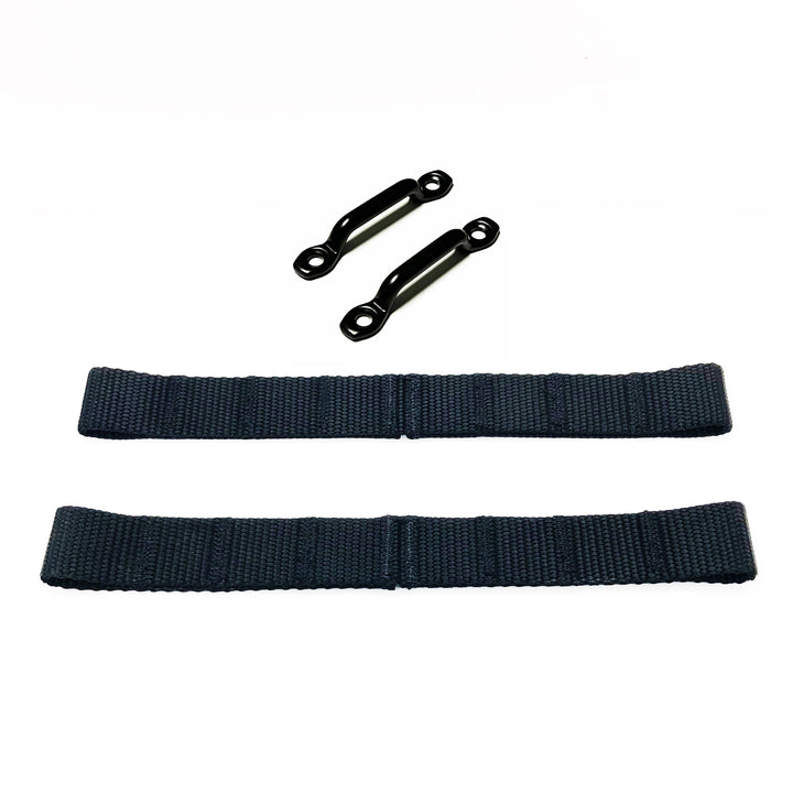 Door Limiting Straps & Black Footman Loops | adjustable (pair of 2) for Jeep Wrangler 1976-06 CJ, YJ, TJ, LJ | Bartact - Bull Strap