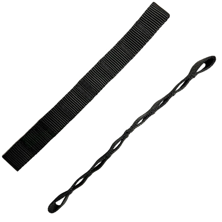 Door Limiting Straps & Black Footman Loops | adjustable (pair of 2) for Jeep Wrangler 1976-06 CJ, YJ, TJ, LJ | Bartact - Bull Strap