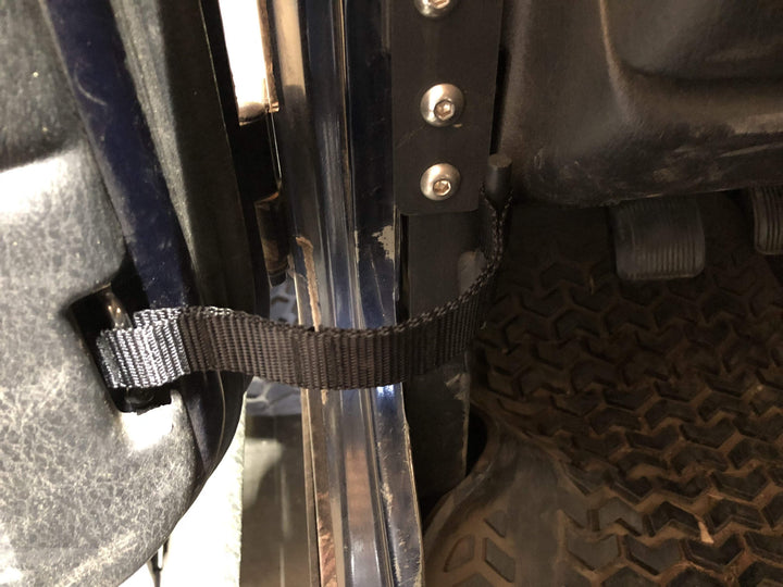Door Limiting Straps adjustable (pair of 2) for Jeep Wrangler 1976-06 CJ, YJ, TJ, LJ | Bartact - Bull Strap