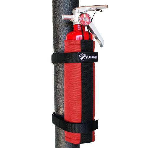 Fire Extinguisher Holder Roll Bar Mount for 2.5 LB Fire Extinguisher PALS MOLLE Compatible Bartact (Patent Pending) - Bull Strap