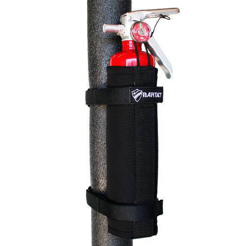 Fire Extinguisher Holder Roll Bar Mount for 2.5 LB Fire Extinguisher PALS MOLLE Compatible Bartact (Patent Pending) - Bull Strap