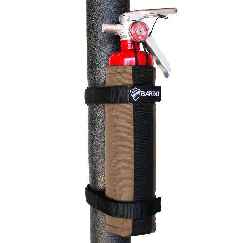Fire Extinguisher Holder Roll Bar Mount for 2.5 LB Fire Extinguisher PALS MOLLE Compatible Bartact (Patent Pending) - Bull Strap
