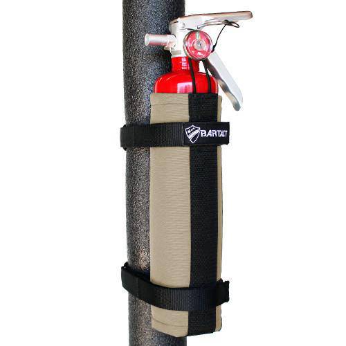 Fire Extinguisher Holder Roll Bar Mount for 2.5 LB Fire Extinguisher PALS MOLLE Compatible Bartact (Patent Pending) - Bull Strap