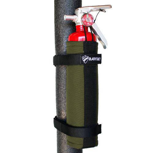 Fire Extinguisher Holder Roll Bar Mount for 2.5 LB Fire Extinguisher PALS MOLLE Compatible Bartact (Patent Pending) - Bull Strap
