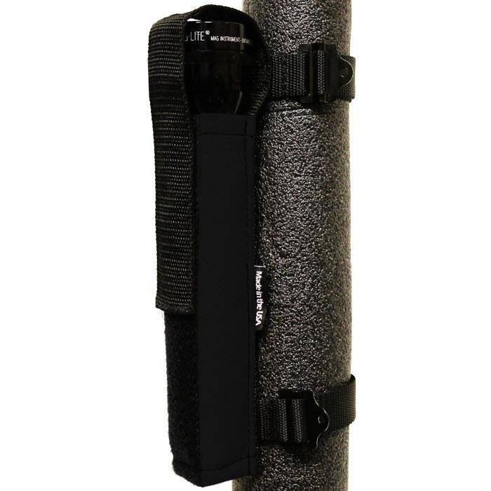 Flashlight Holder Extreme Roll Bar PALS MOLLE Compatible for 2, 3, and 4, D and C Cell lights Bartact - Bull Strap