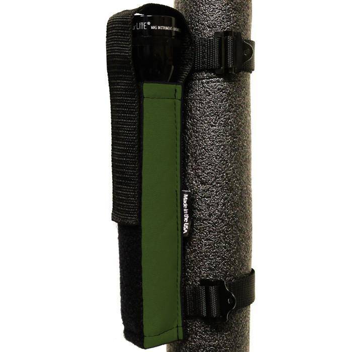 Flashlight Holder Extreme Roll Bar PALS MOLLE Compatible for 2, 3, and 4, D and C Cell lights Bartact - Bull Strap