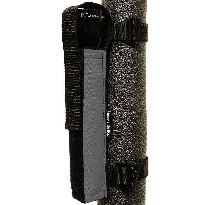 Flashlight Holder Extreme Roll Bar PALS MOLLE Compatible for 2, 3, and 4, D and C Cell lights Bartact - Bull Strap
