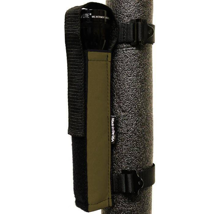 Flashlight Holder Extreme Roll Bar PALS MOLLE Compatible for 2, 3, and 4, D and C Cell lights Bartact - Bull Strap
