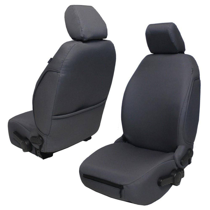 Front Seat Covers for Jeep Wrangler JK & JKU 2007-10 BARTACT Base Line Performance Front Seat Covers (PAIR) - Bull Strap
