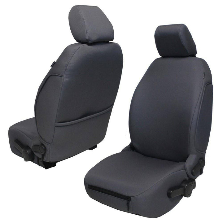 Front Seat Covers for Jeep Wrangler JK & JKU 2011-12 BARTACT Base Line Performance Front Seat Covers (PAIR) - Bull Strap