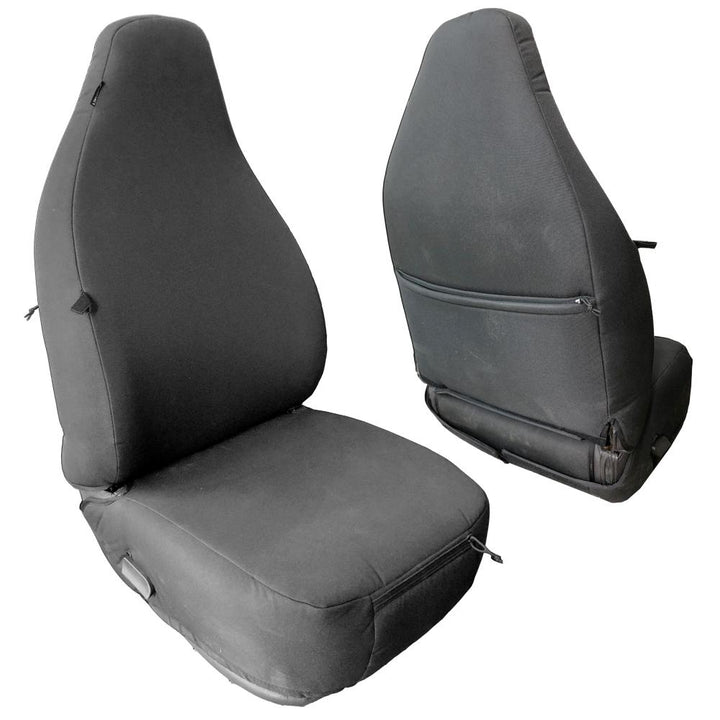 Front Seat Covers for Jeep Wrangler TJ 1997-02 (Pair) Bartact - Base Line Performance - Bull Strap