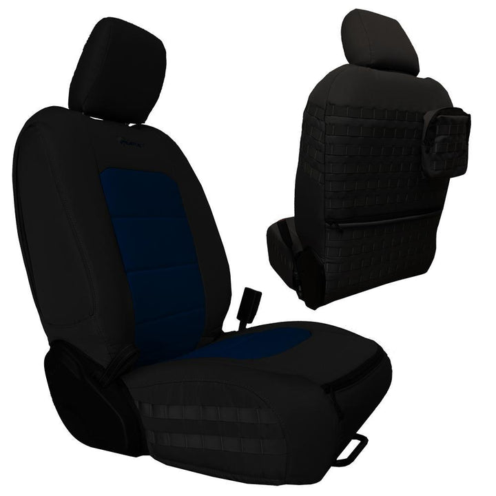 Front Tactical Seat Covers for Jeep Gladiator 2019-23 JT BARTACT - (PAIR) w/ MOLLE - (NOT for Mojave or 392 Edition) - Bull Strap