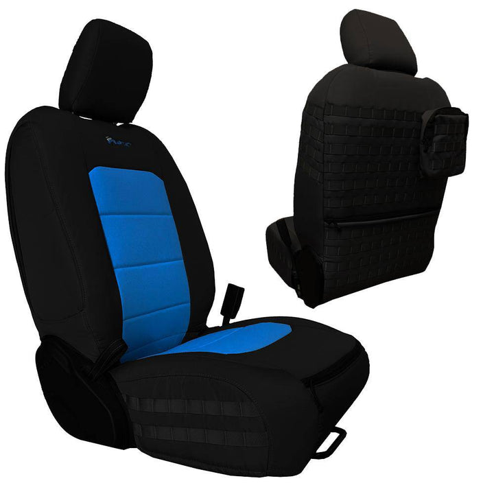 Front Tactical Seat Covers for Jeep Gladiator 2019-23 JT BARTACT - (PAIR) w/ MOLLE - (NOT for Mojave or 392 Edition) - Bull Strap