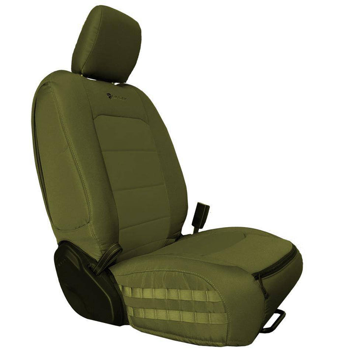 Front Tactical Seat Covers for Jeep Gladiator 2019-23 JT BARTACT - (PAIR) w/ MOLLE - (NOT for Mojave or 392 Edition) - Bull Strap