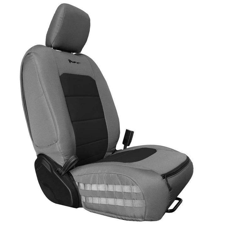 Front Tactical Seat Covers for Jeep Gladiator 2019-23 JT BARTACT - (PAIR) w/ MOLLE - (NOT for Mojave or 392 Edition) - Bull Strap
