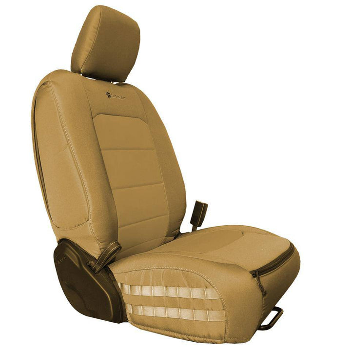 Front Tactical Seat Covers for Jeep Gladiator 2021-25 JT BARTACT - (PAIR) - For Mojave Edition ONLY - Bull Strap