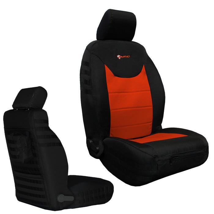 Front Tactical Seat Covers for Jeep Wrangler JK & JKU 2013-18 BARTACT (PAIR) w/ MOLLE - SRS Air Bag Compliant - Bull Strap