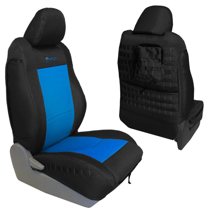 Front Tactical Seat Covers for Toyota Tacoma TRD 2005-08 BARTACT (PAIR) w/ MOLLE - Bull Strap
